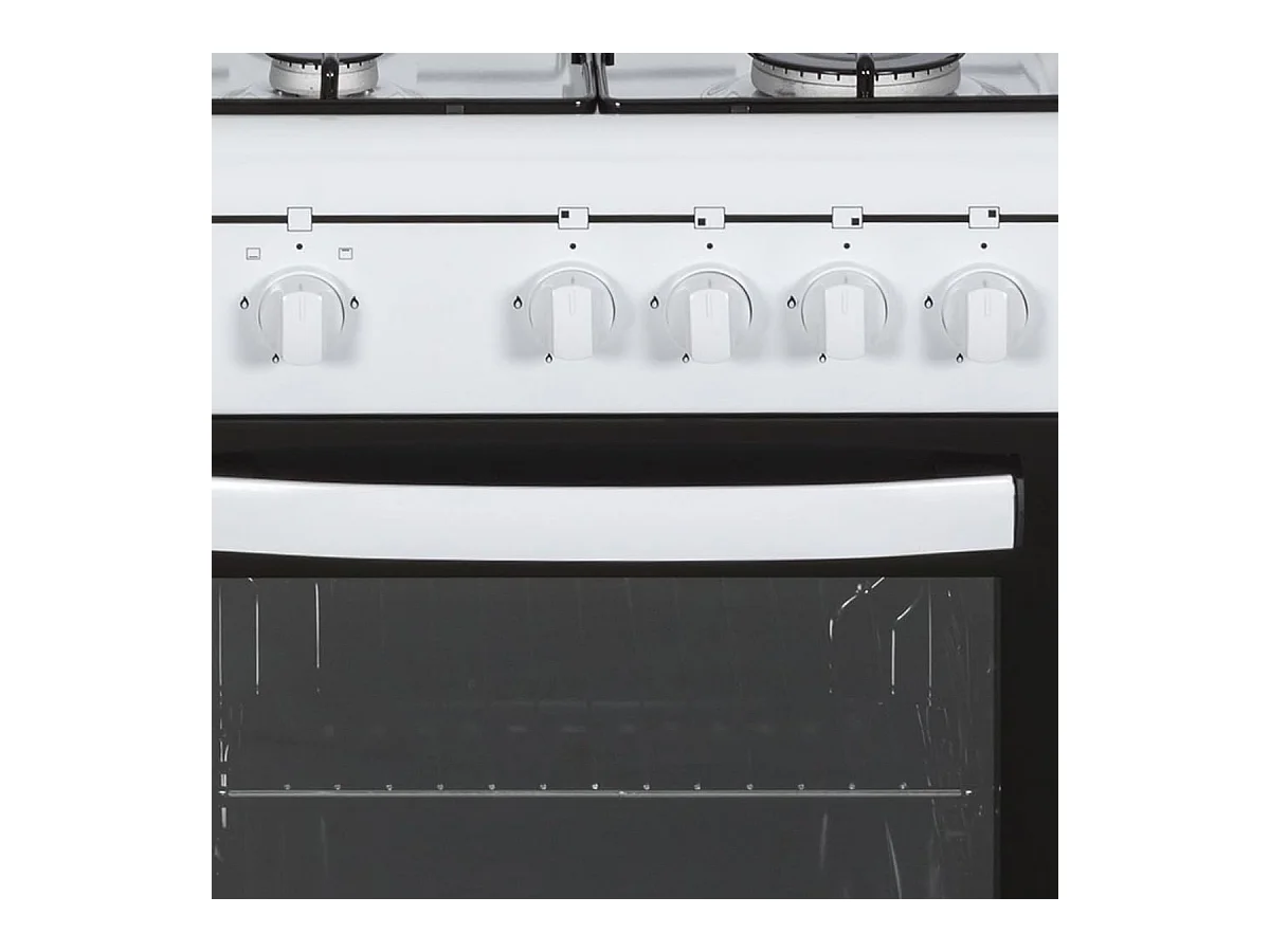 Cocina de gas con horno Svan SKKG4500TM 4 zonas 55L con tapa blanco 50 cm