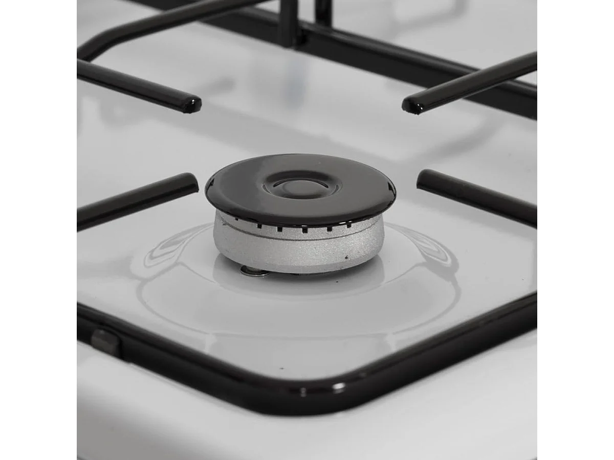 Cocina de gas con horno Svan SKKG4500TM 4 zonas 55L con tapa blanco 50 cm