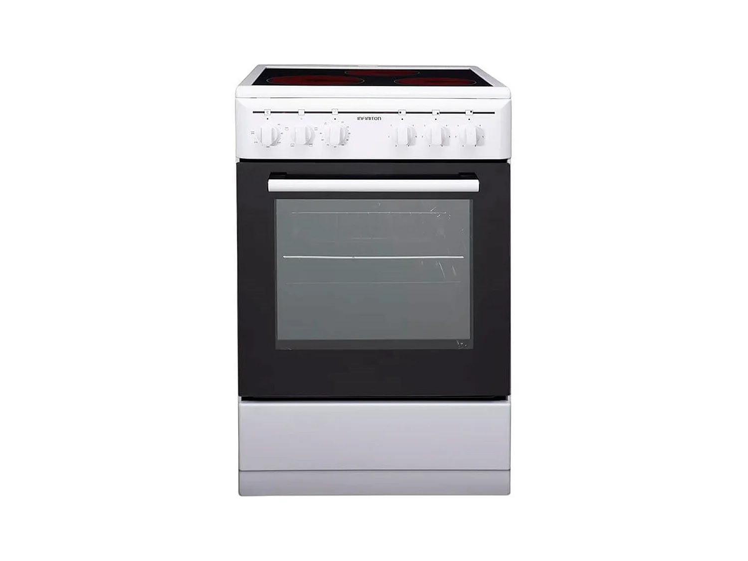 Cocina eléctrica CC-V350G Infiniton vitrocerámica+horno eléctrico 48L blanco/negro 85,5x50x56,5 cm