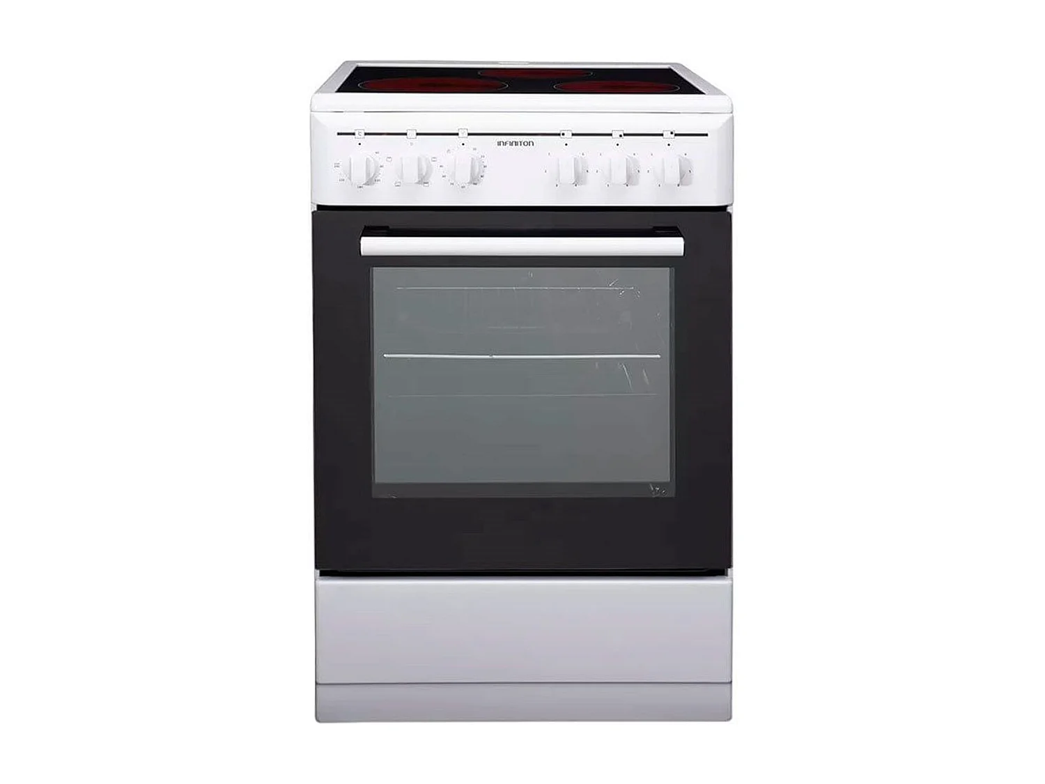 Cocina eléctrica CC-V350G Infiniton vitrocerámica+horno eléctrico 48L blanco/negro 85,5x50x56,5 cm