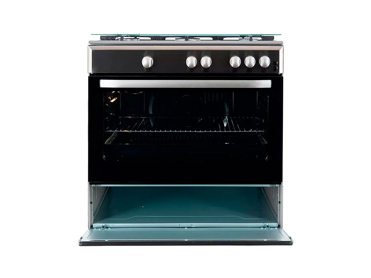 Cocina de gas con horno Infiniton CC9090HGCX inox 78x90x60 cm
