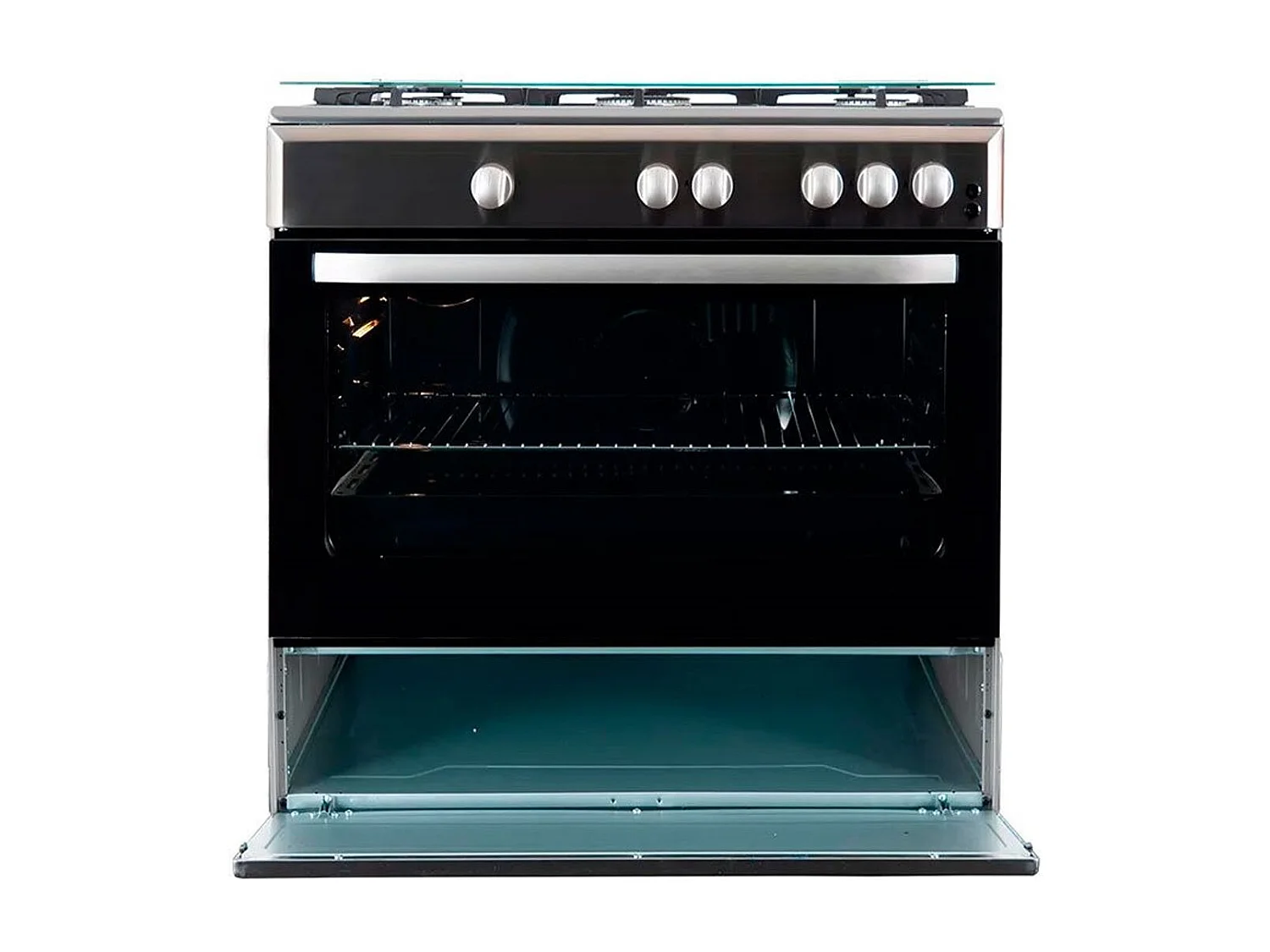 Cocina de gas con horno Infiniton CC9090HGCX inox 78x90x60 cm