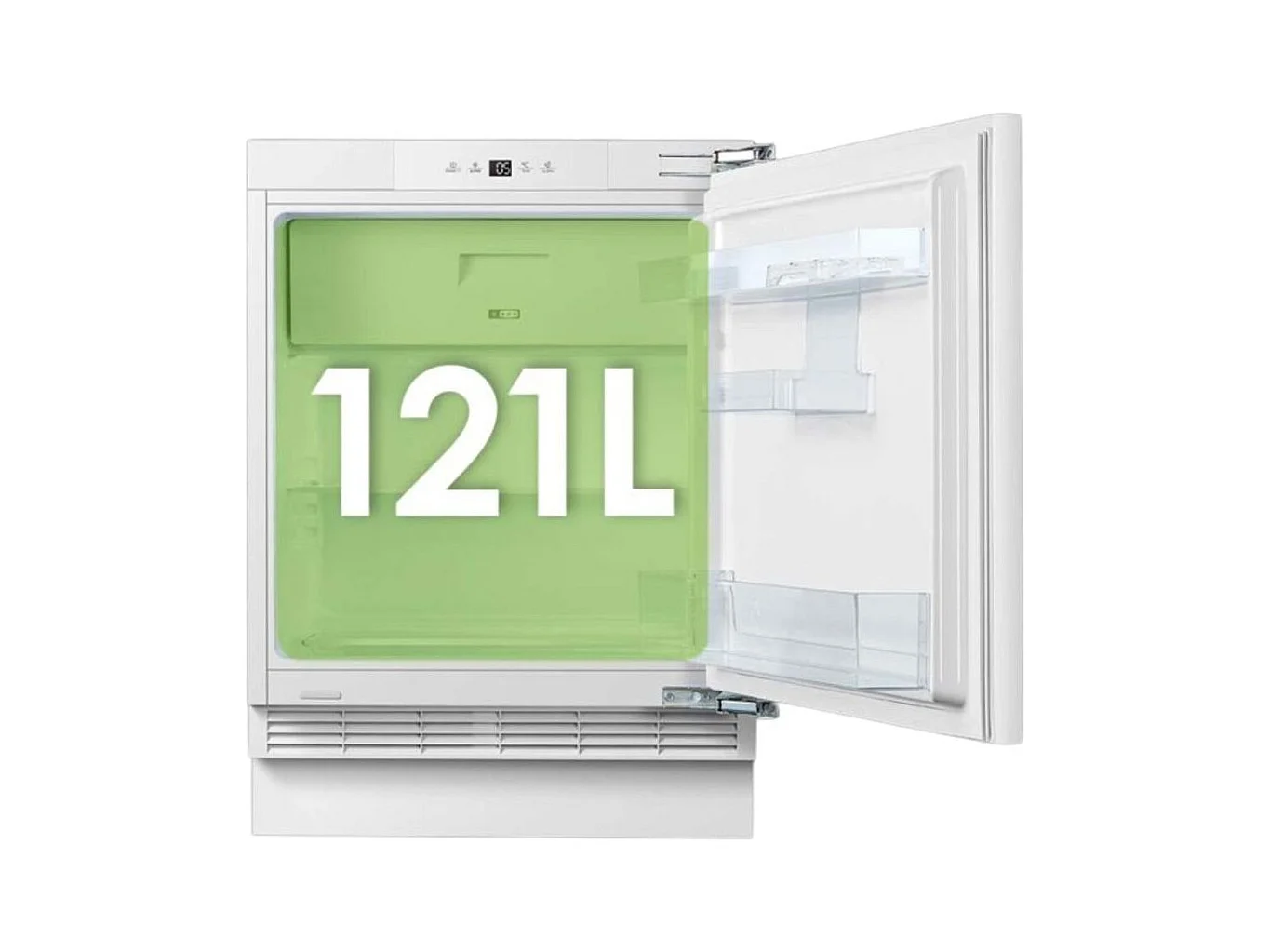 Frigorífico 1 puerta integrable Aspes ARI82600EC No Frost 121L E blanco 59,5 cm