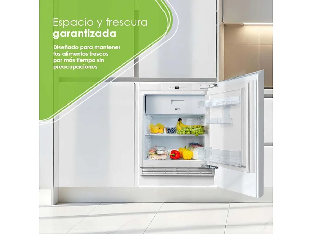 Frigorífico 1 puerta integrable Aspes ARI82600EC No Frost 121L E blanco 59,5 cm