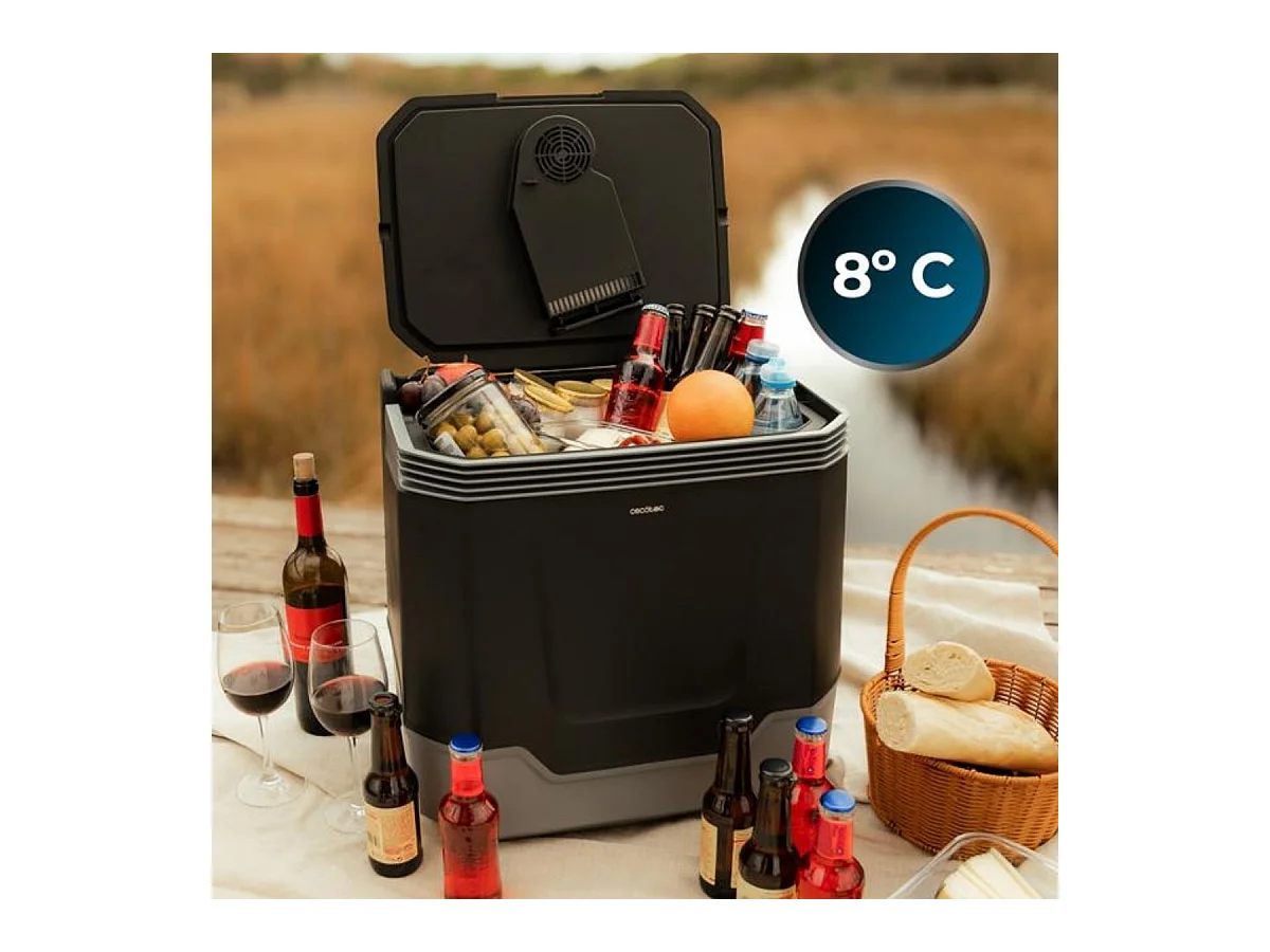 Nevera portátil Cecotec Bolero TravelCooling 33L función frío/calor negro 44,5x44x34 cm