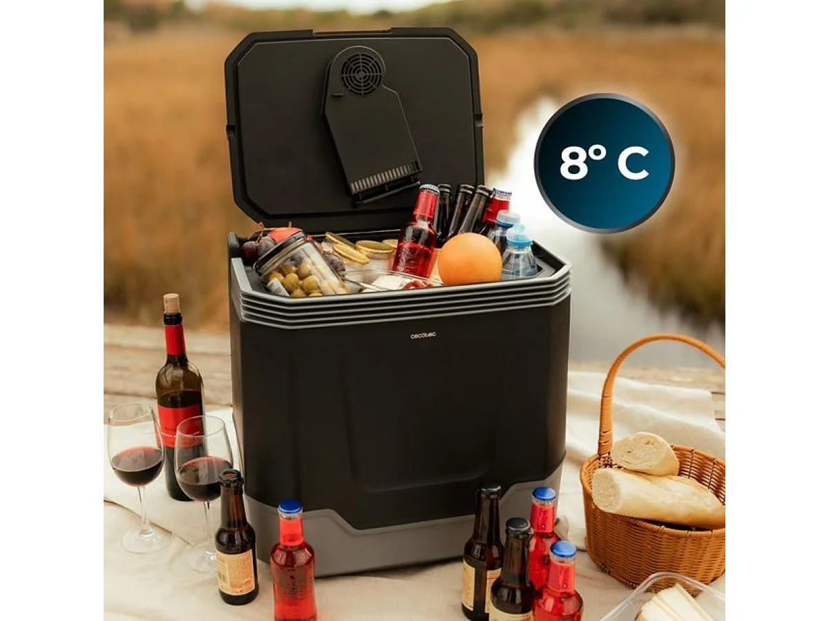 Nevera portátil Cecotec Bolero TravelCooling 33L función frío/calor negro 44,5x44x34 cm
