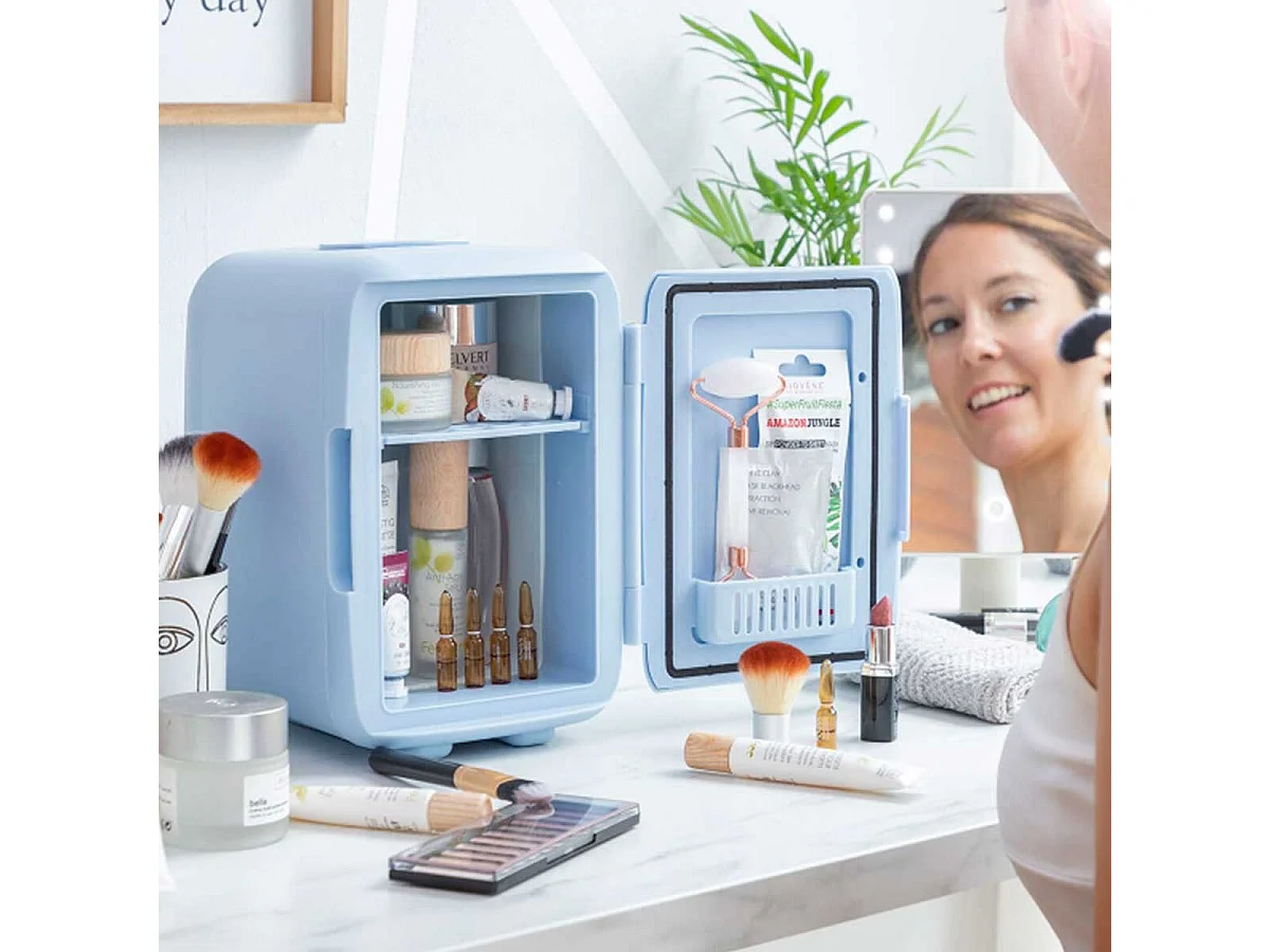 Mini nevera para cosméticos Frecos InnovaGoods 4L 48W azul