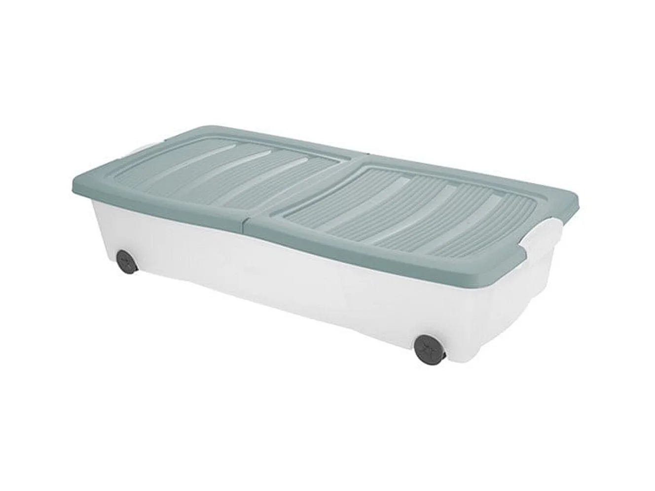 Caja multiusos con ruedas verde 80 x 40 cm