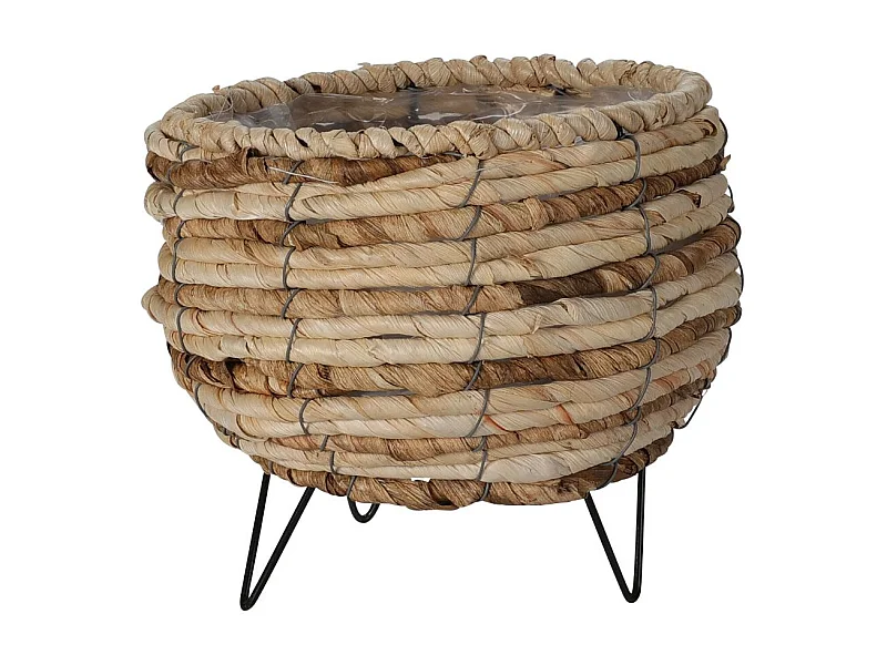 Cesto con patas natural