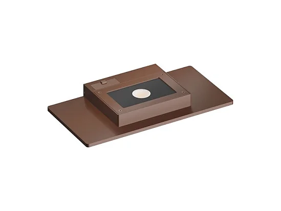 Mini Pla Corten - 20W LED Wandleuchte CCT Schalter 2700K/3200K/4000K Aluminium, Uplight Wandleuchte - Beneito & Faure