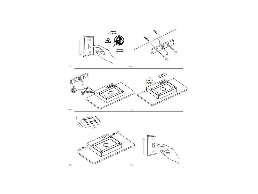 Mini Pla Corten - 20W LED Wandleuchte CCT Schalter 2700K/3200K/4000K Aluminium, Uplight Wandleuchte - Beneito & Faure