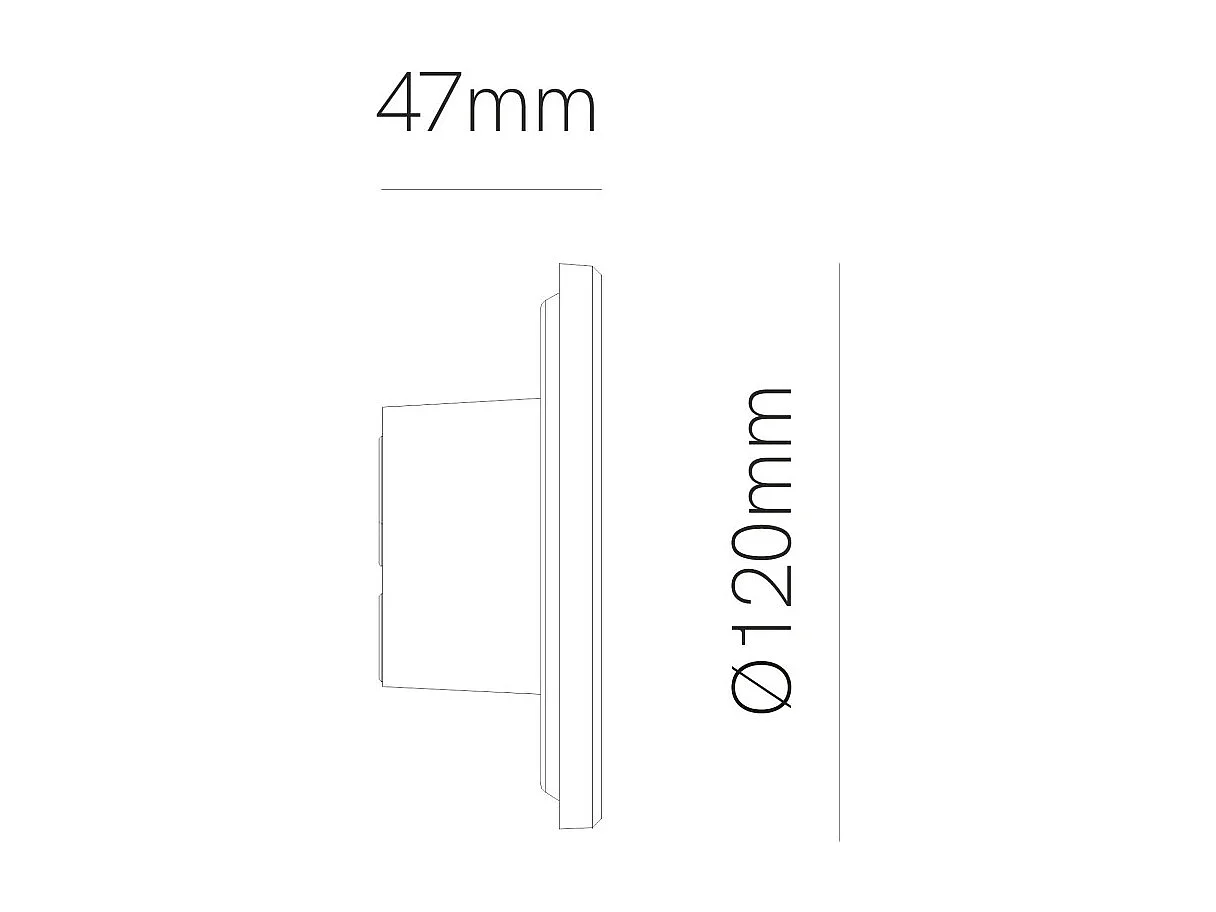 Mac Mini Wall Wood - 6W LED-wandlamp met CCT-schakelaar, 2700K/3200K/4000K in aluminium, 360 graden wandlamp - Beneito & Faure
