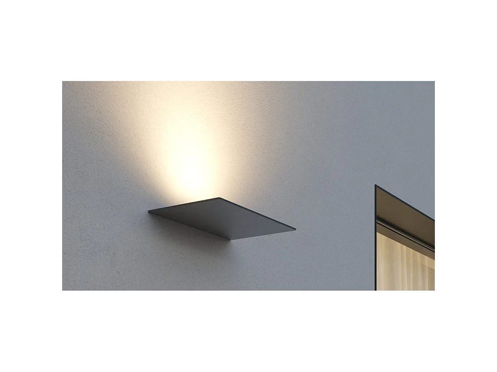 Pla Bianca - Applique murale LED 35 W avec interrupteur CCT, 2700 K/3200 K/4000 K, aluminium, éclairage vers le haut - Beneito & Faure