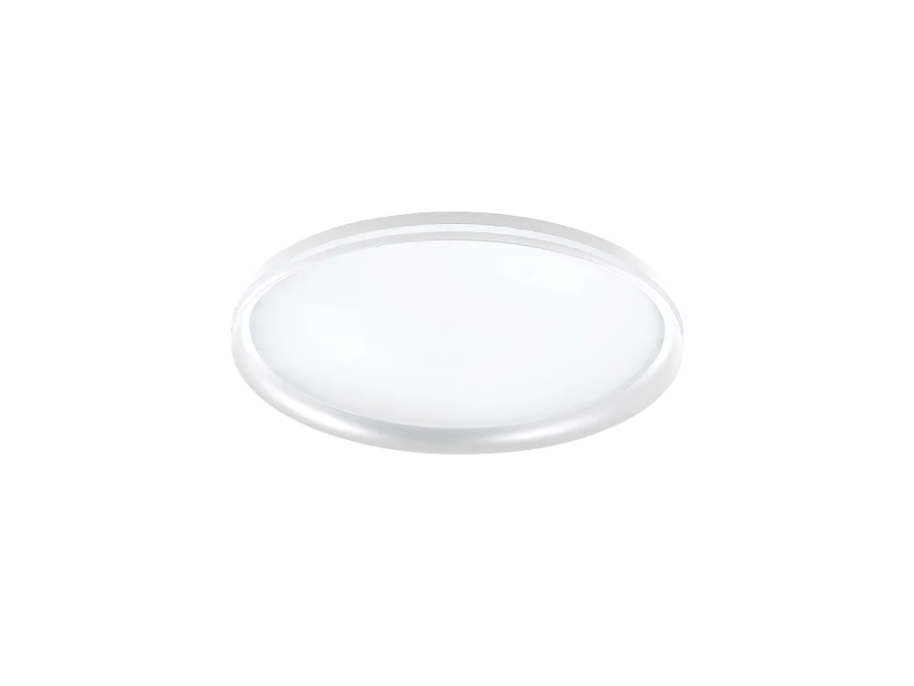 Isy - Plafonnier LED Fabas Luce Aluminium - LED intégrée 52 W IP20 Blanc