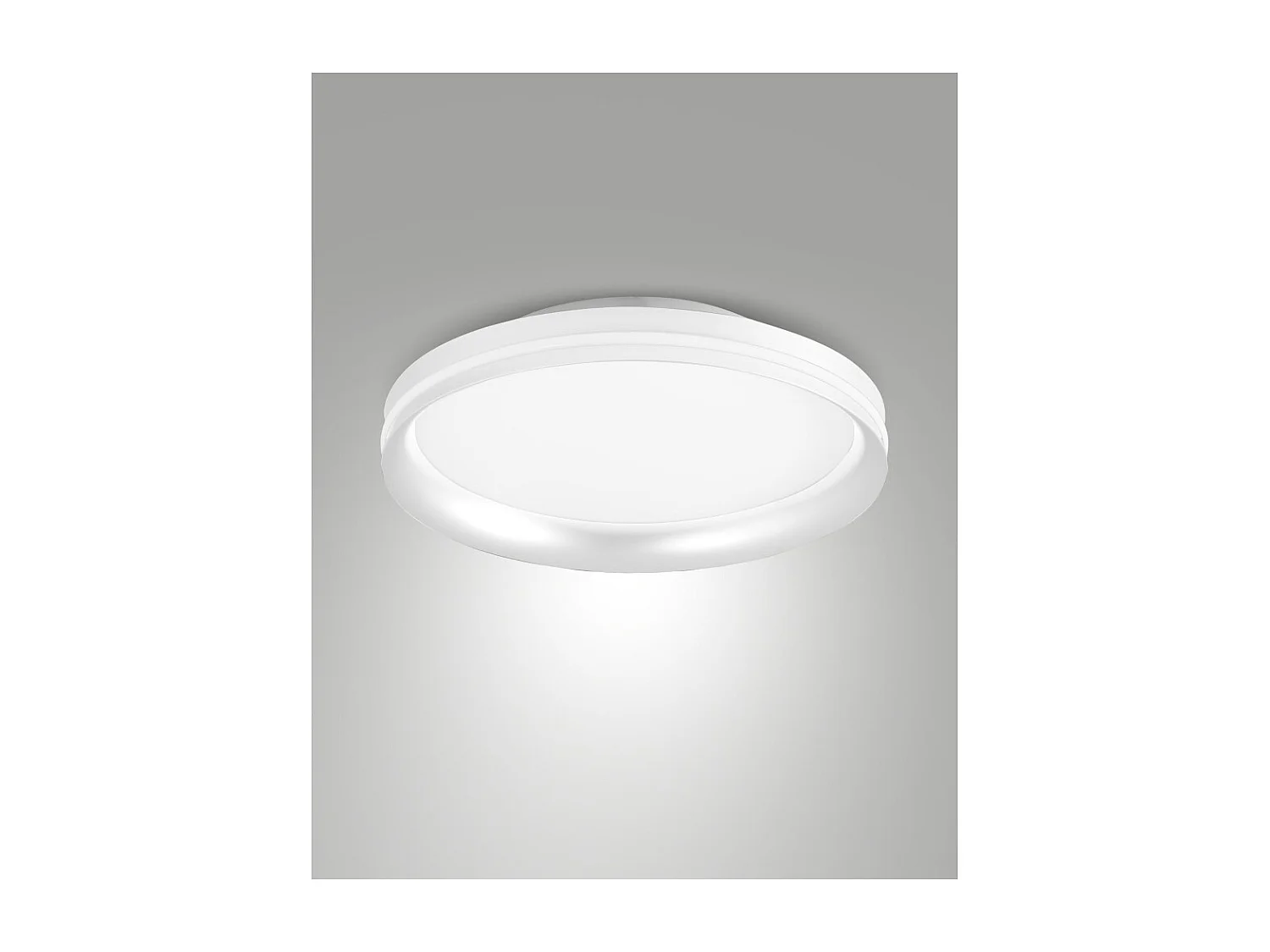 Isy - Fabas Luce Aluminium LED Plafondlamp - Geïntegreerde LED 52W IP20 Wit