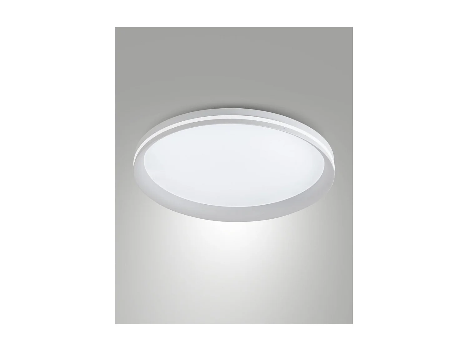 Isy - Fabas Luce Aluminium LED Plafondlamp - Geïntegreerde LED 52W IP20 Wit