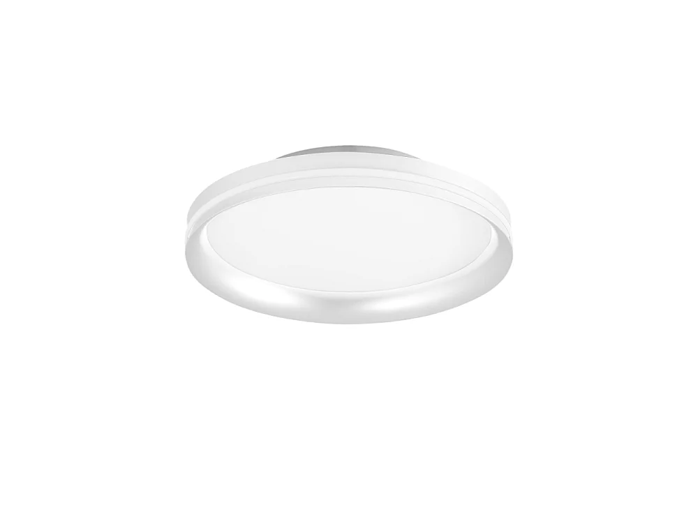 Isy - Plafonnier LED Fabas Luce Aluminium - LED intégrée 52 W IP20 Blanc