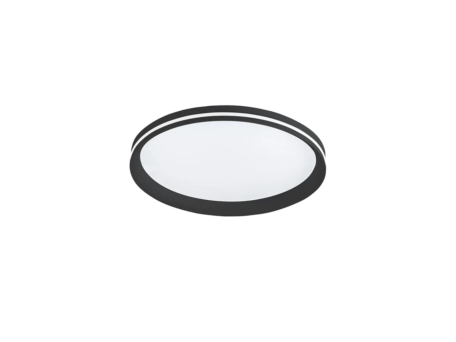 Isy - Fabas Luce Aluminium LED Deckenleuchte - Integrierte LED 64W IP20 Schwarz