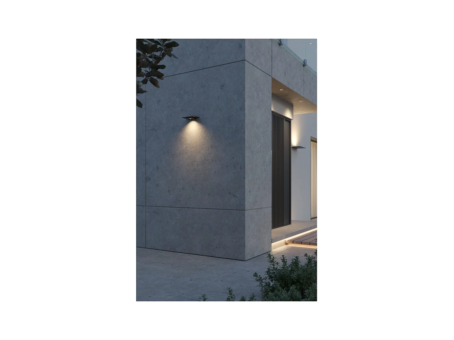 Mini Pla Nera - 20W LED Wandleuchte CCT Schalter 2700K/3200K/4000K Aluminium, Uplight Wandleuchte - Beneito & Faure