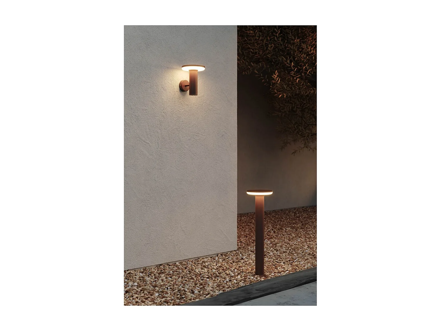 Mac Wall Base Corten - 12W LED Wandlamp CCT Schakelaar 2700K/3200K/4000K, Aluminium Wandlamp - Beneito & Faure