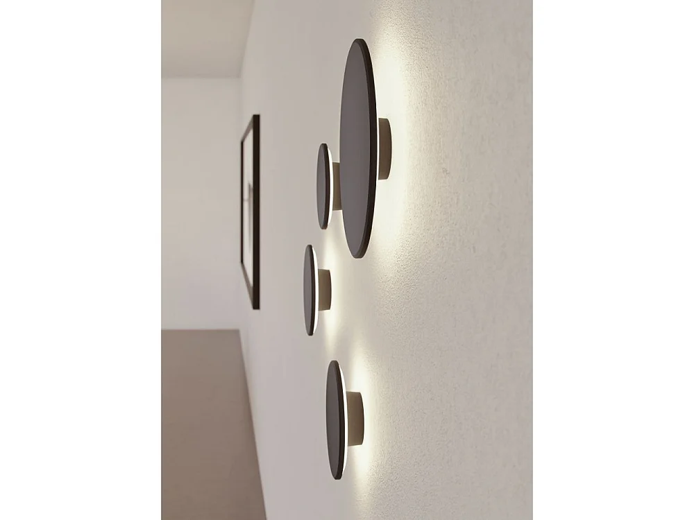 Mac Mini Wall Corten - 6W LED Kinkiet CCT Switch 2700K/3200K/4000K w aluminium, Kinkiet 360 stopni - Beneito & Faure