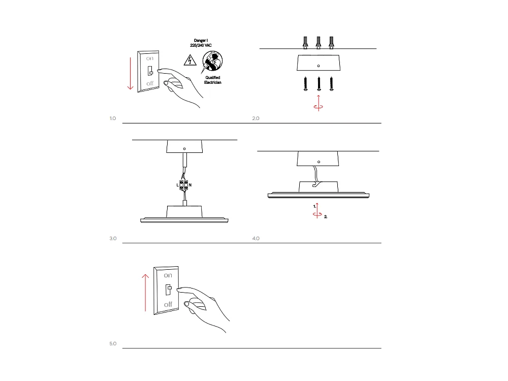 Mac Mini Wall Corten - 6W LED Kinkiet CCT Switch 2700K/3200K/4000K w aluminium, Kinkiet 360 stopni - Beneito & Faure