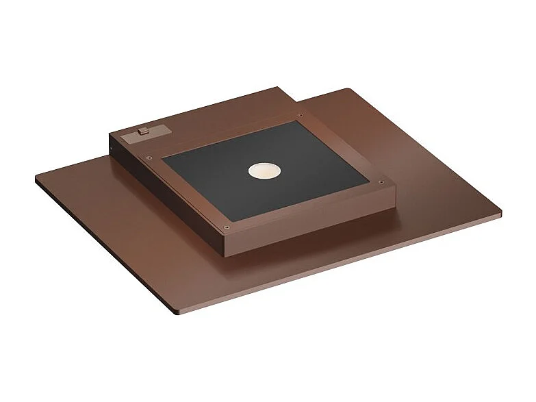 Pla Corten - 35W LED Wall Light CCT Switch 2700K/3200K/4000K in Aluminum, Uplight Wall Light - Beneito & Faure