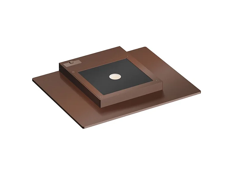 Pla Corten - 35W LED Wall Light CCT Switch 2700K/3200K/4000K in Aluminum, Uplight Wall Light - Beneito & Faure