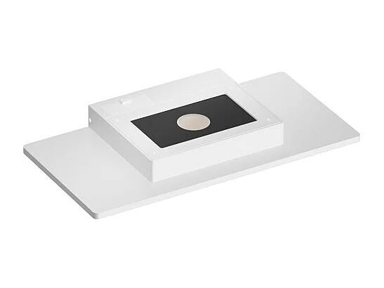 Mini Pla Bianca - Applique murale LED 20 W avec interrupteur CCT, 2700 K/3200 K/4000 K, aluminium, éclairage vers le haut - Beneito & Faure