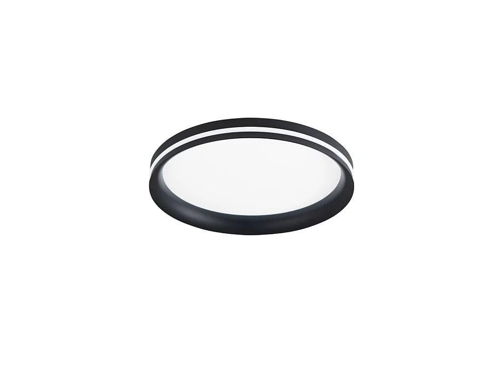 Isy - Fabas Luce Aluminium LED Deckenleuchte - Integrierte LED 52W IP20 Schwarz