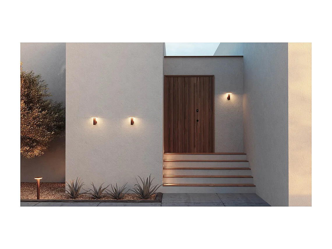 Mac Wall Base Weiß - 12W LED Wandleuchte CCT Switch 2700K/3200K/4000K, Aluminium Wandleuchte - Beneito & Faure