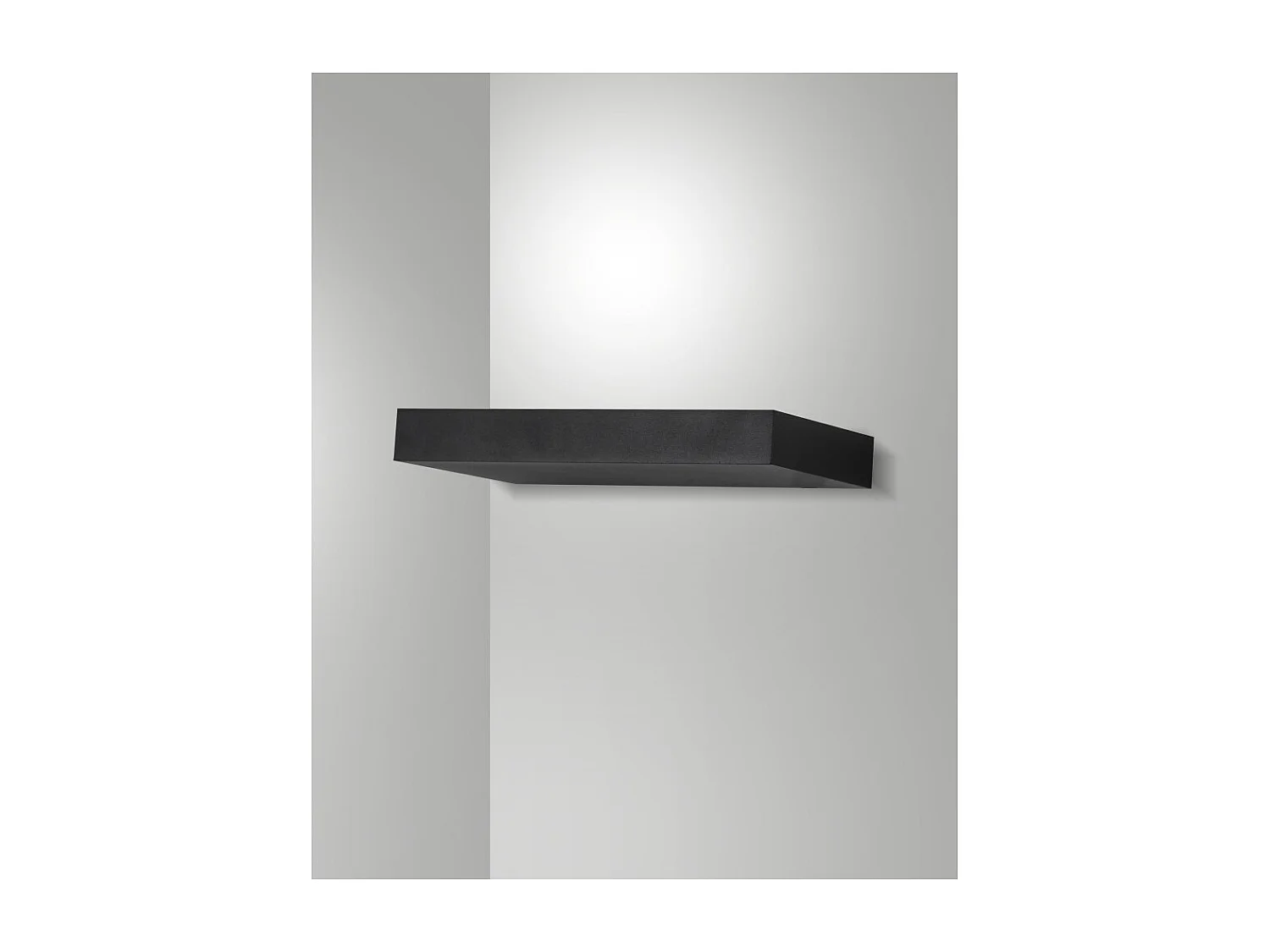 Guia - Applique da parete a LED in alluminio Fabas Luce - Led integrato IP20 Nera - 24 cm