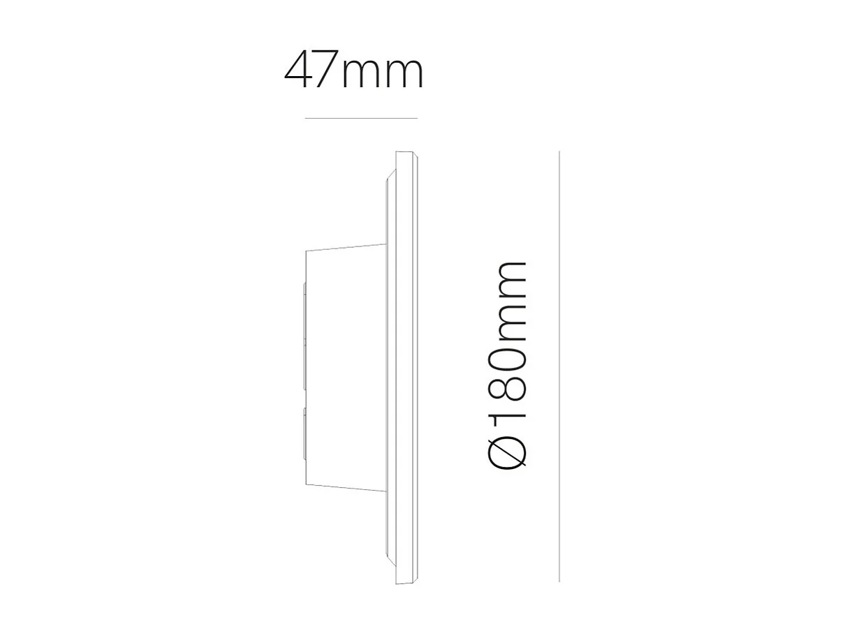 Mac Wall Weiß - 15 W LED-Wandleuchte mit CCT-Schalter, 2700 K/3200 K/4000 K, Aluminium, 360-Grad-Wandleuchte - Beneito & Faure