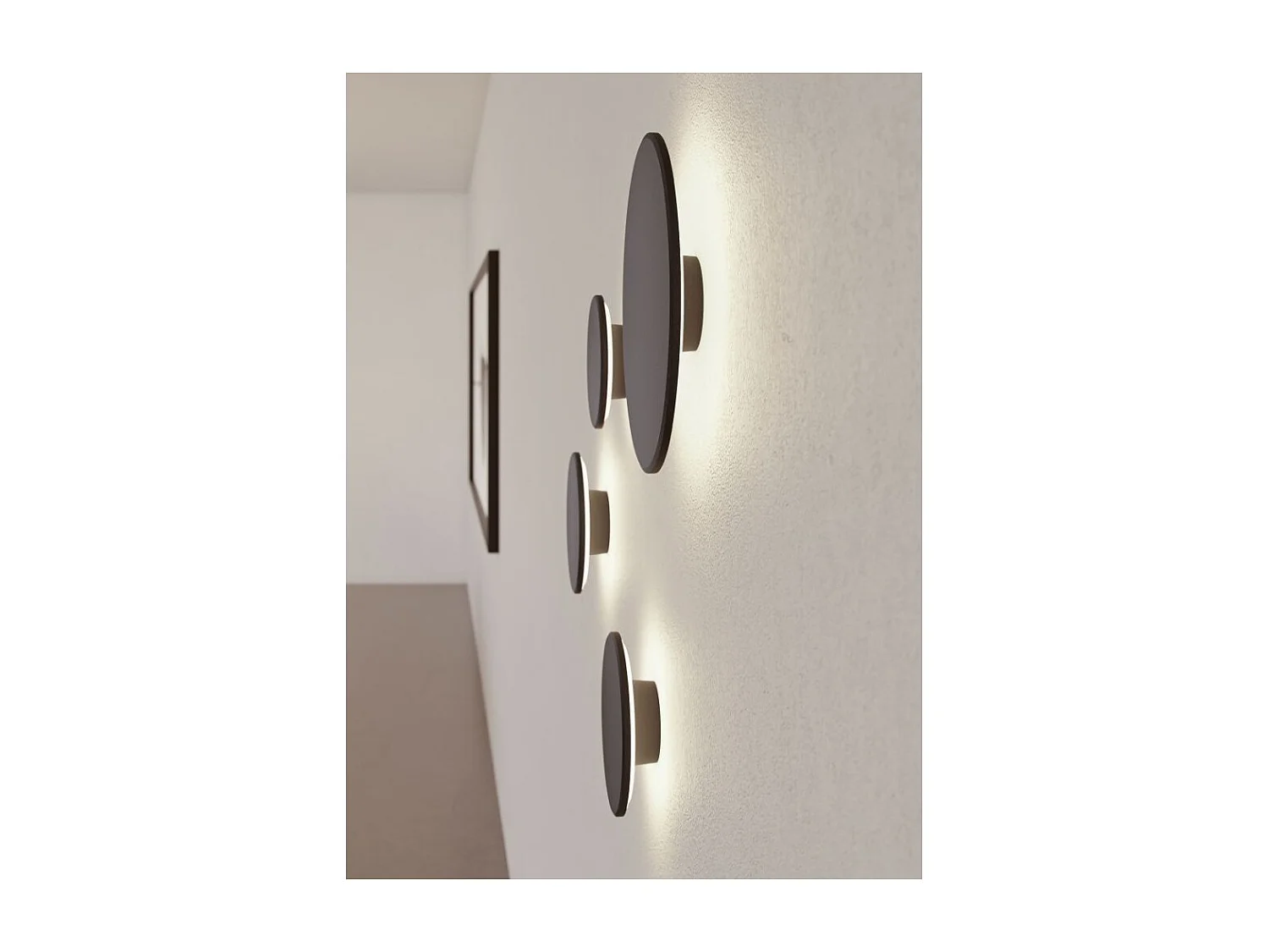 Mac Wall Corten - 15W LED-wandlamp met CCT-schakelaar, 2700K/3200K/4000K, aluminium, 360 graden wandlamp - Beneito & Faure