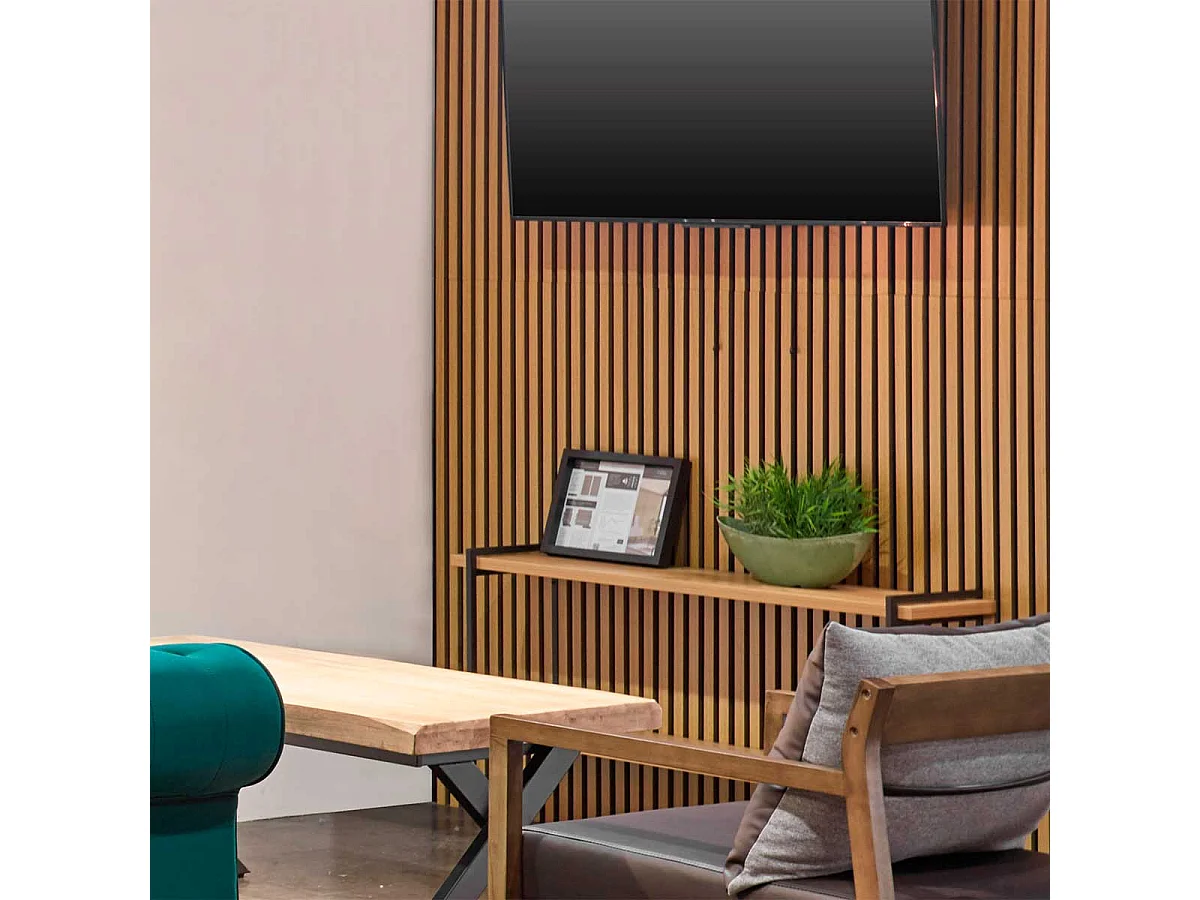Pack de 2 paneles acústicos Pet Acustic Sound roble Nordish/negro 120x60 cm Adec