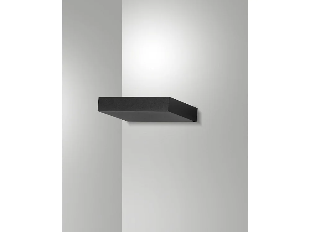 Guia - Applique da parete a LED in alluminio Fabas Luce - Led integrato IP20 Nera - 32 cm