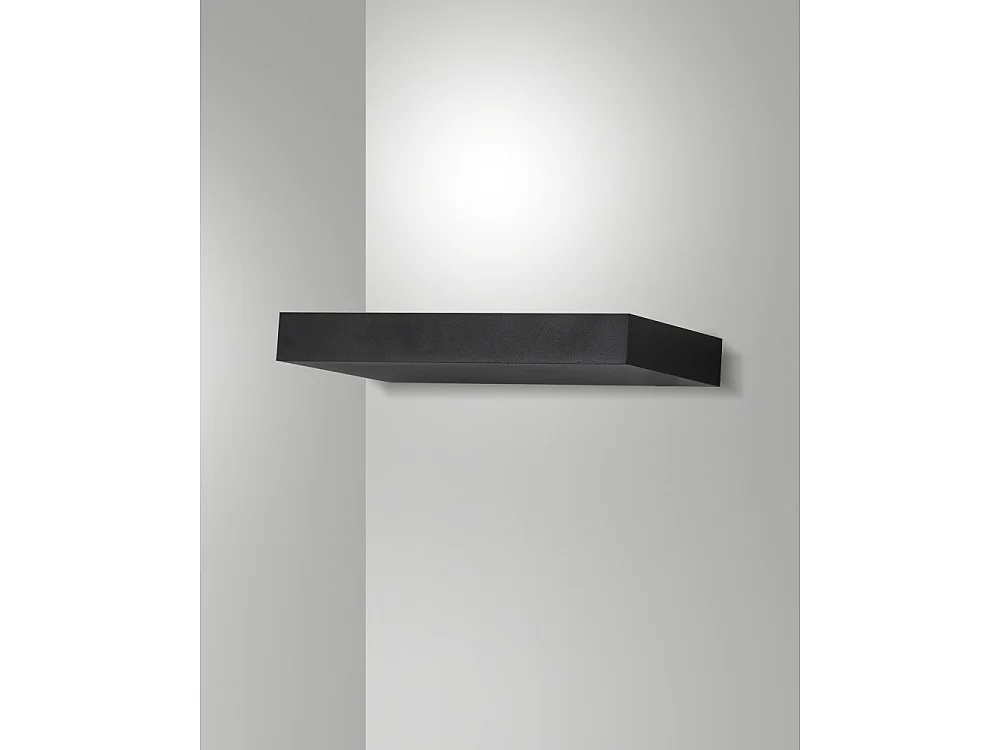 Guia - Applique da parete a LED in alluminio Fabas Luce - Led integrato IP20 Nera - 32 cm