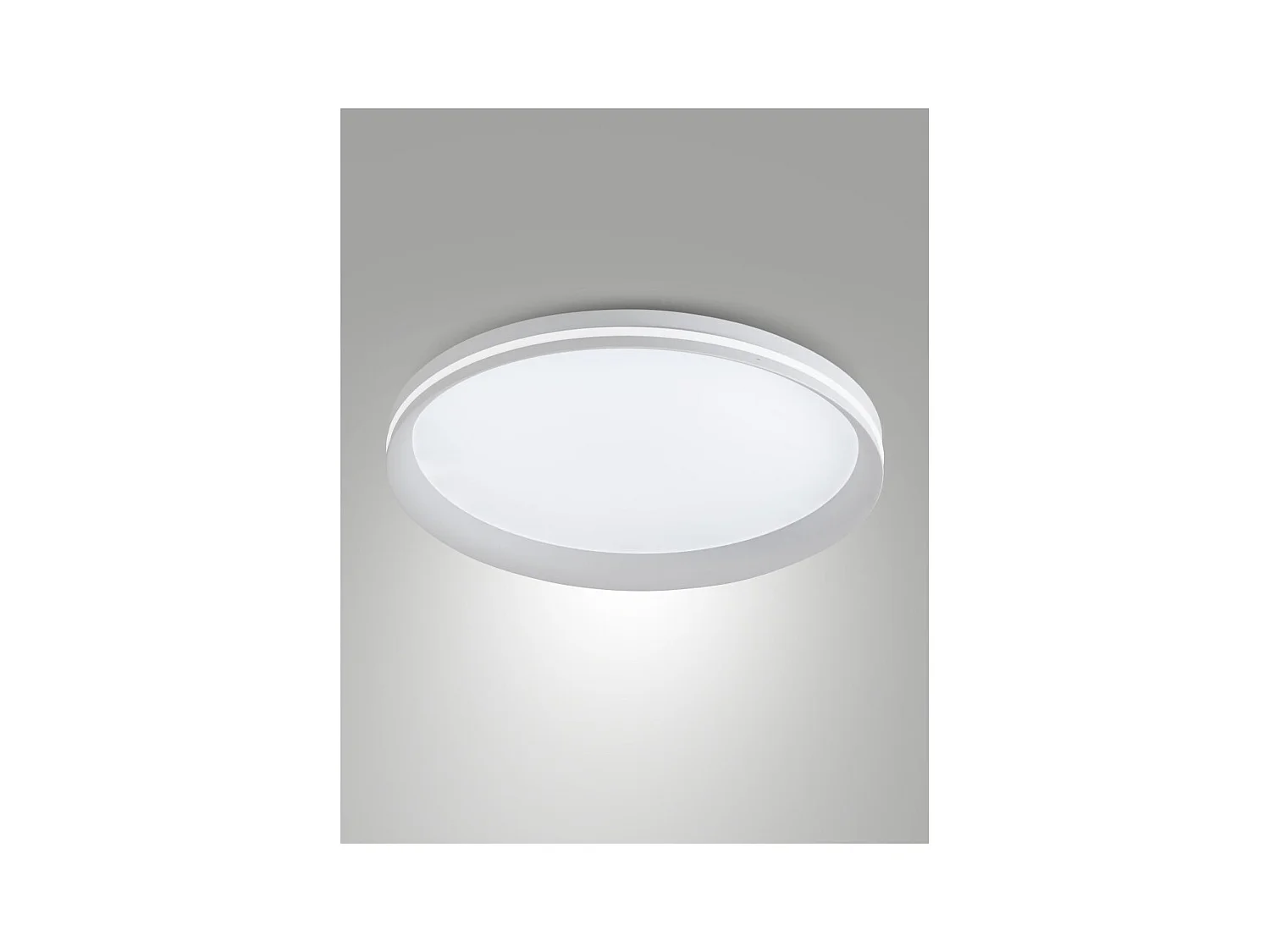 Isy - Plafonnier LED Fabas Luce Aluminium - LED intégrée 42 W IP20 Blanc
