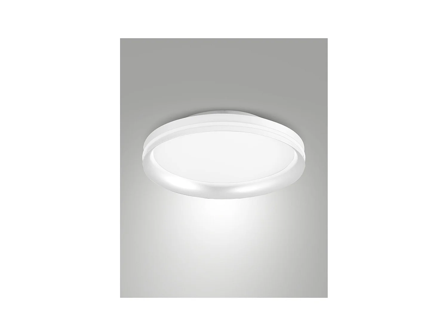 Isy - Fabas Luce Aluminium LED Plafondlamp - Geïntegreerde LED 64W IP20 Wit
