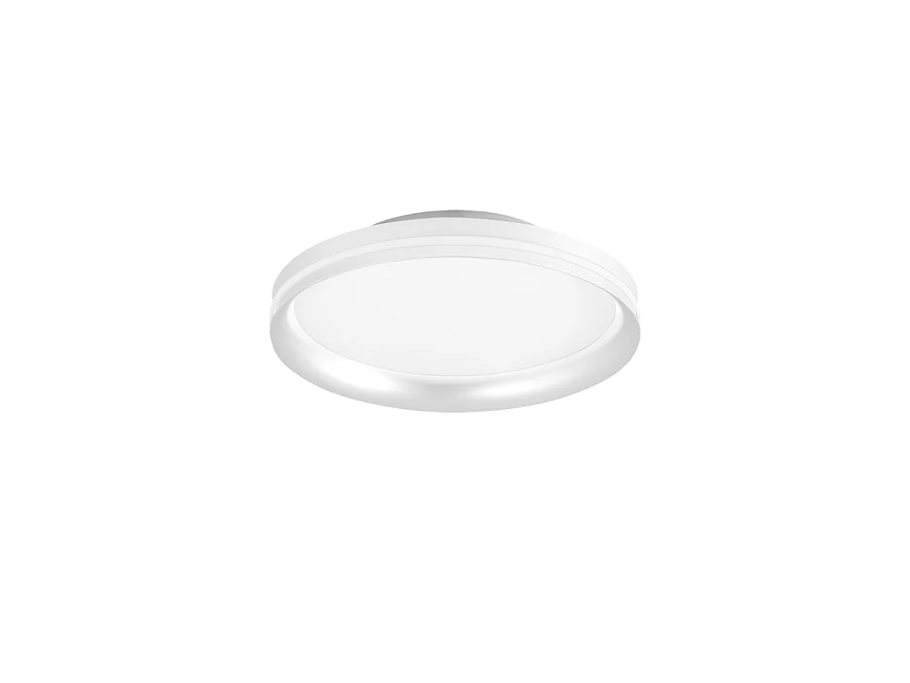 Isy - Plafonnier LED Fabas Luce Aluminium - LED intégrée 64 W IP20 Blanc