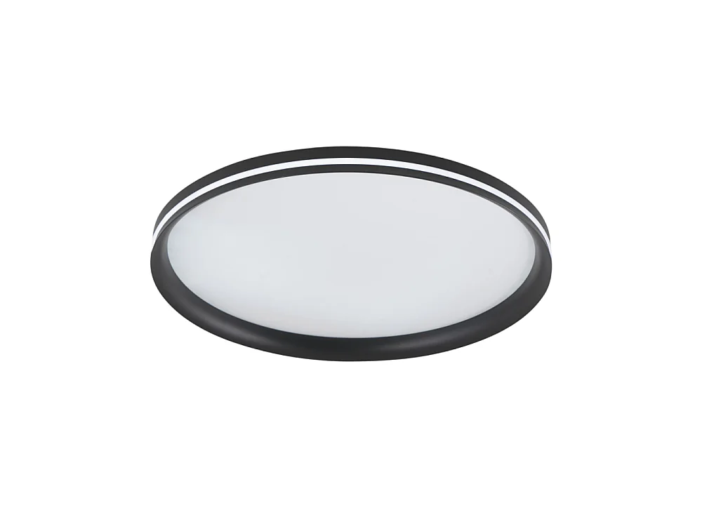 Isy - Fabas Luce Aluminium LED Deckenleuchte - Integrierte LED 42W IP20 Schwarz
