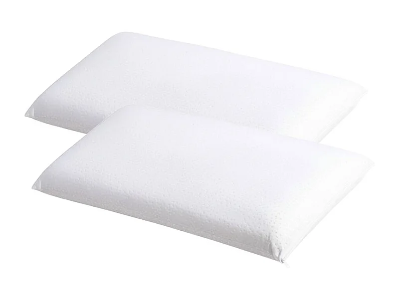 Pack de 2 almohadas Tesplus viscoelástica blanco 70 cm