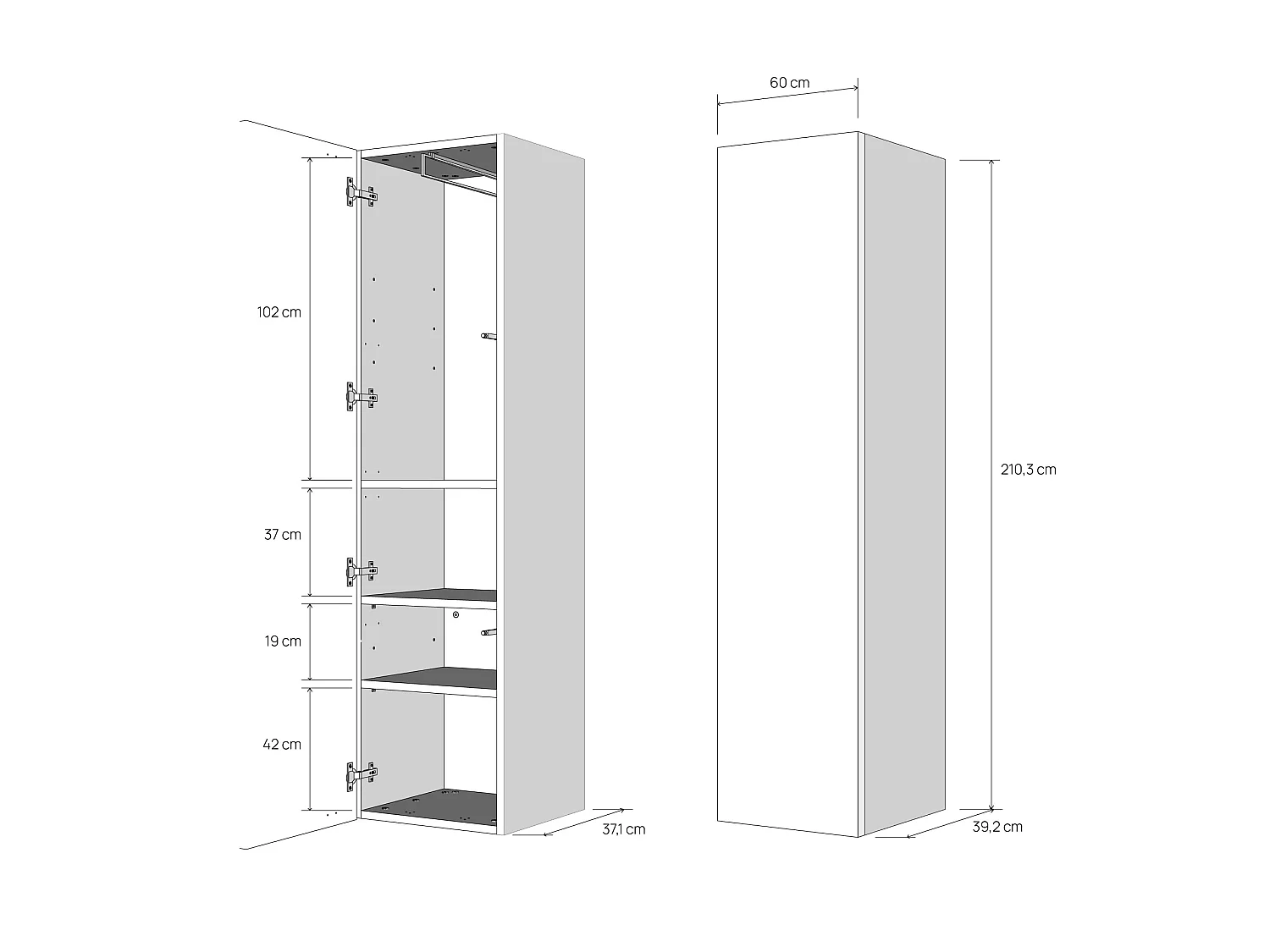 Kentaro 160cm opklapbed tweepersoonsbed met bank en notenhouten meubelen, lichtblauw
