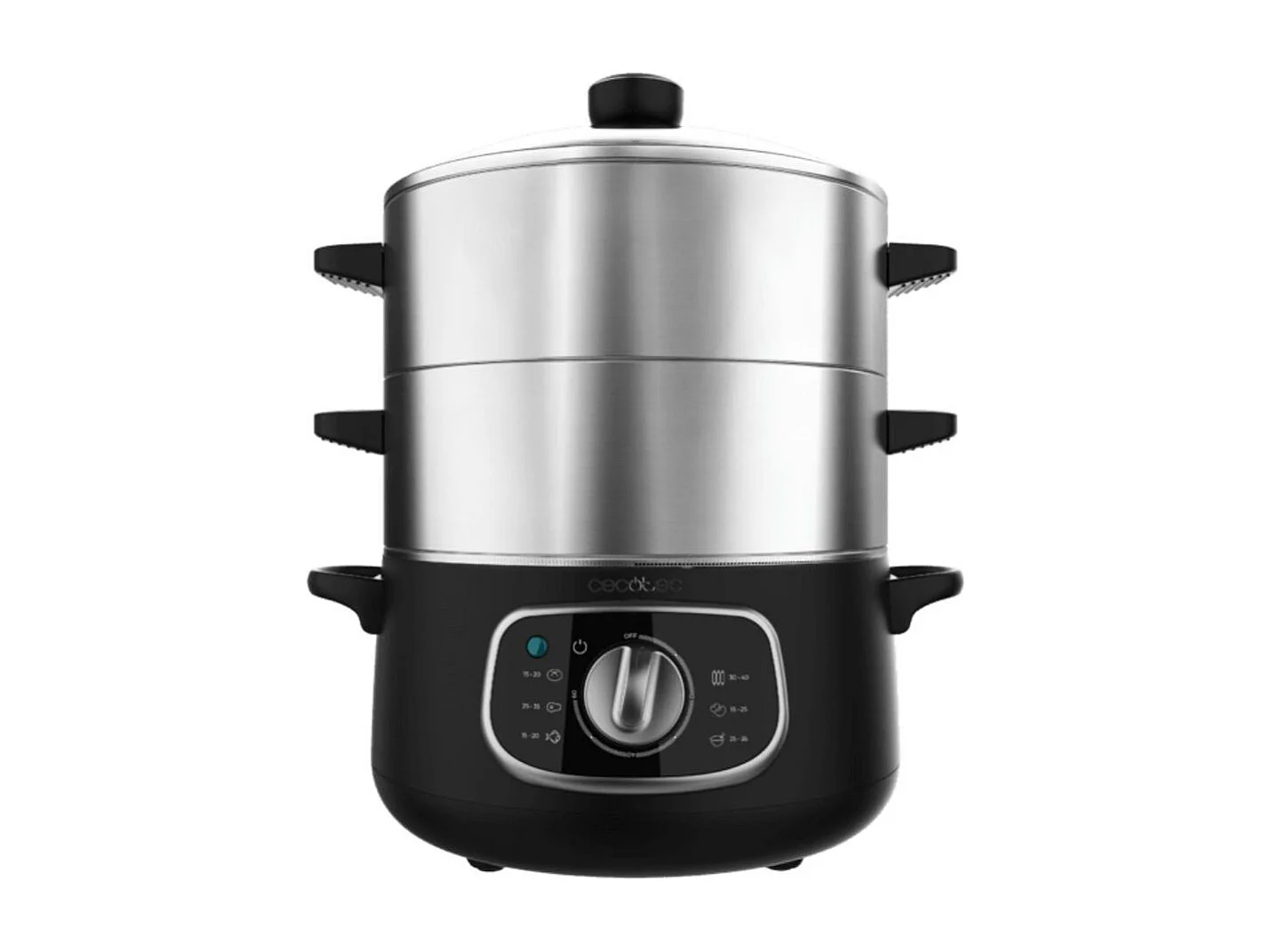 Vaporera Cecotec Vapovita SteelPot 1300W 10L acero inoxidable