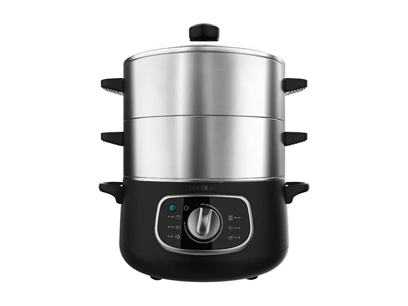 Vaporera Cecotec Vapovita SteelPot 1300W 10L acero inoxidable