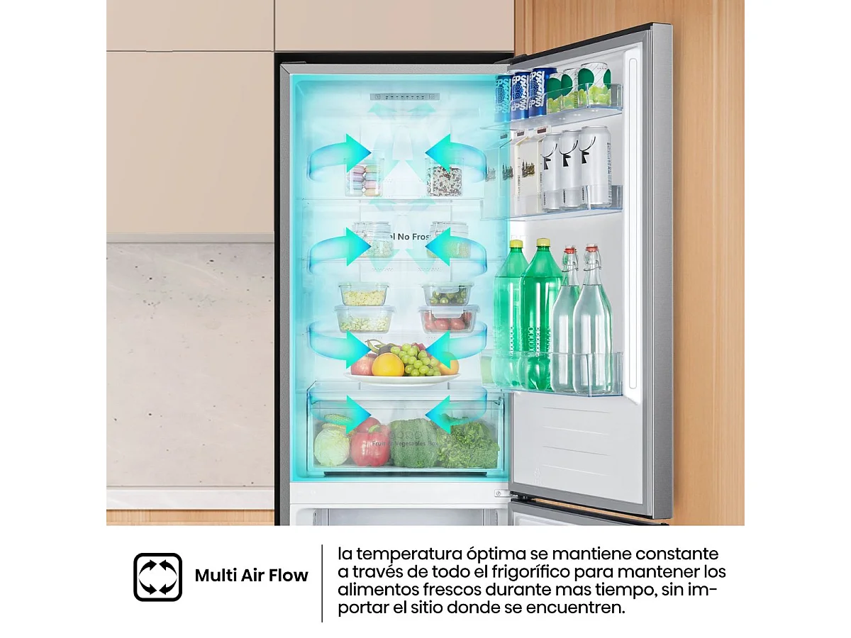 Frigorífico combi Hisense RB390N4ACE No Frost 304L E inox 186 cm