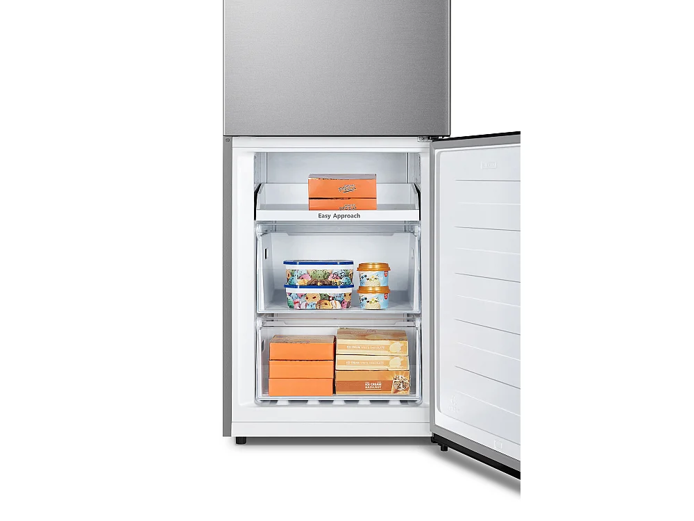 Hisense RB390N4ACE frigorifero con congelatore Libera installazione 304 L E Acciaio inox