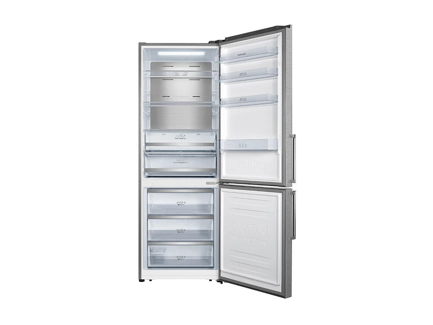 Frigorífico combi Infiniton FGC-469WC20XEM Total No Frost 495L E inox 200 cm