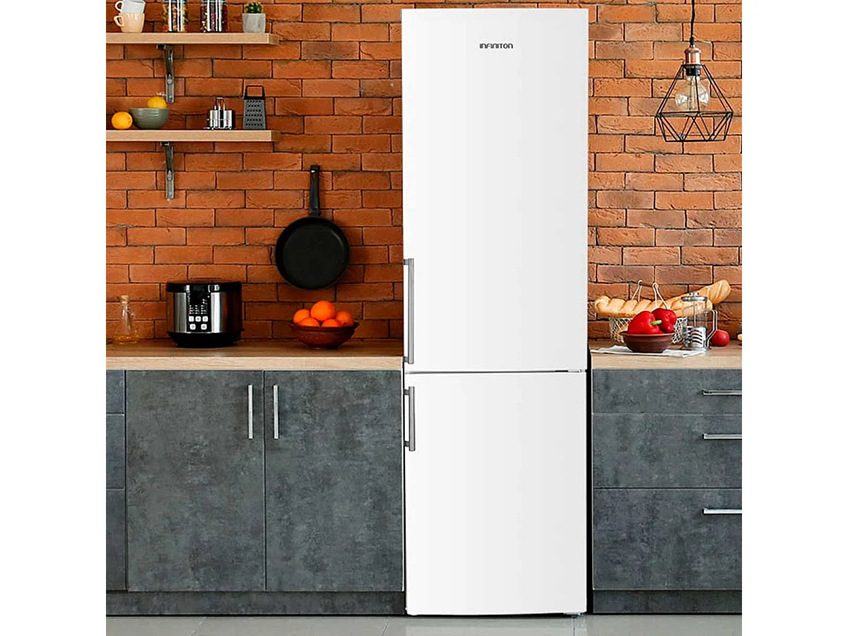 Frigorífico combi Infiniton FGC-253C80WEJ Total No Frost 253L Multiflow Cold Air Surrounding E blanco 180 cm