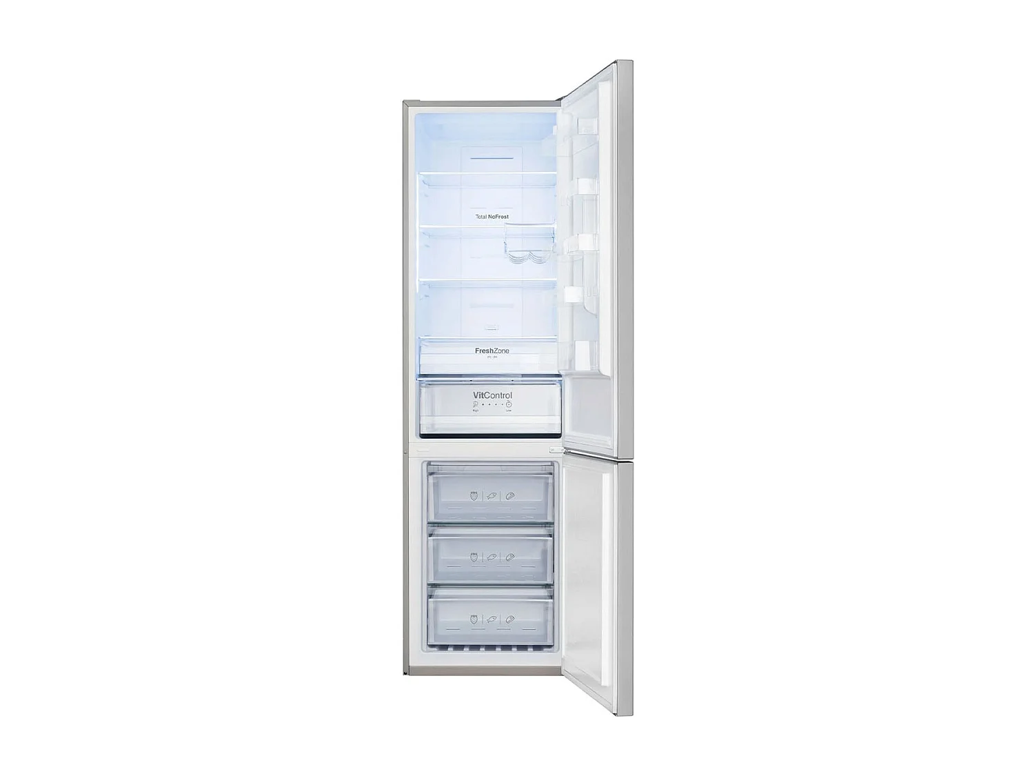 Frigorífico combi Fagor 3FFK-6845X Total No Frost 351L cajón VitControl E inox 200 cm